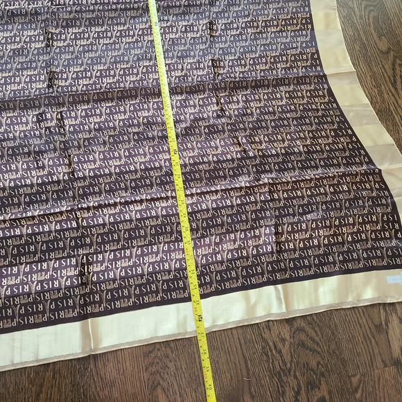 New J.Mico Sancho Paris Square scarf sz.37×37in. print letters - Picture 6 of 7